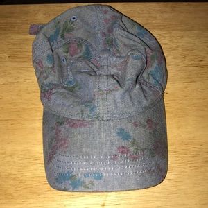 Used American Eagle Denim Floral Hat.